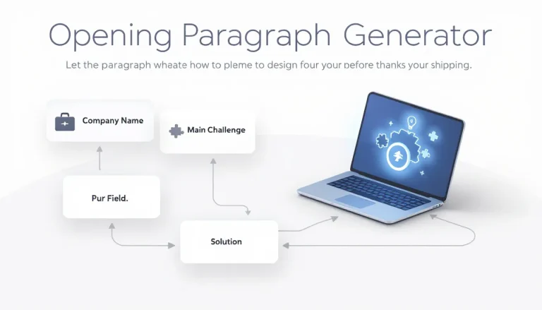 Transform your website's introduction with our Opening Paragraph Generator - crafting compelling, customer-centric content in minutes instead of hours.