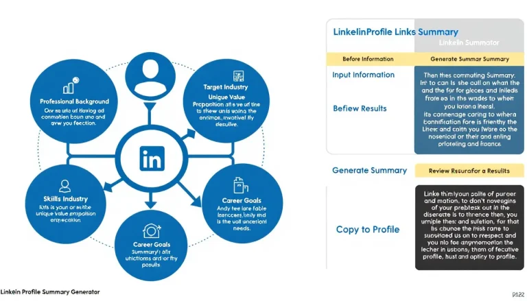 Elevate your professional brand with our LinkedIn Profile Summary Generator - transforming your career highlights into a compelling digital narrative.