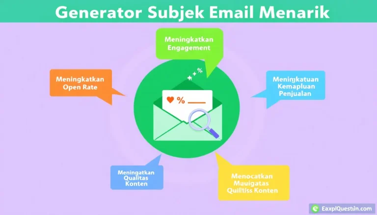 Optimalkan kampanye email marketing Anda dengan Generator Subjek Email Menarik - solusi cepat untuk meningkatkan open rate dan engagement.