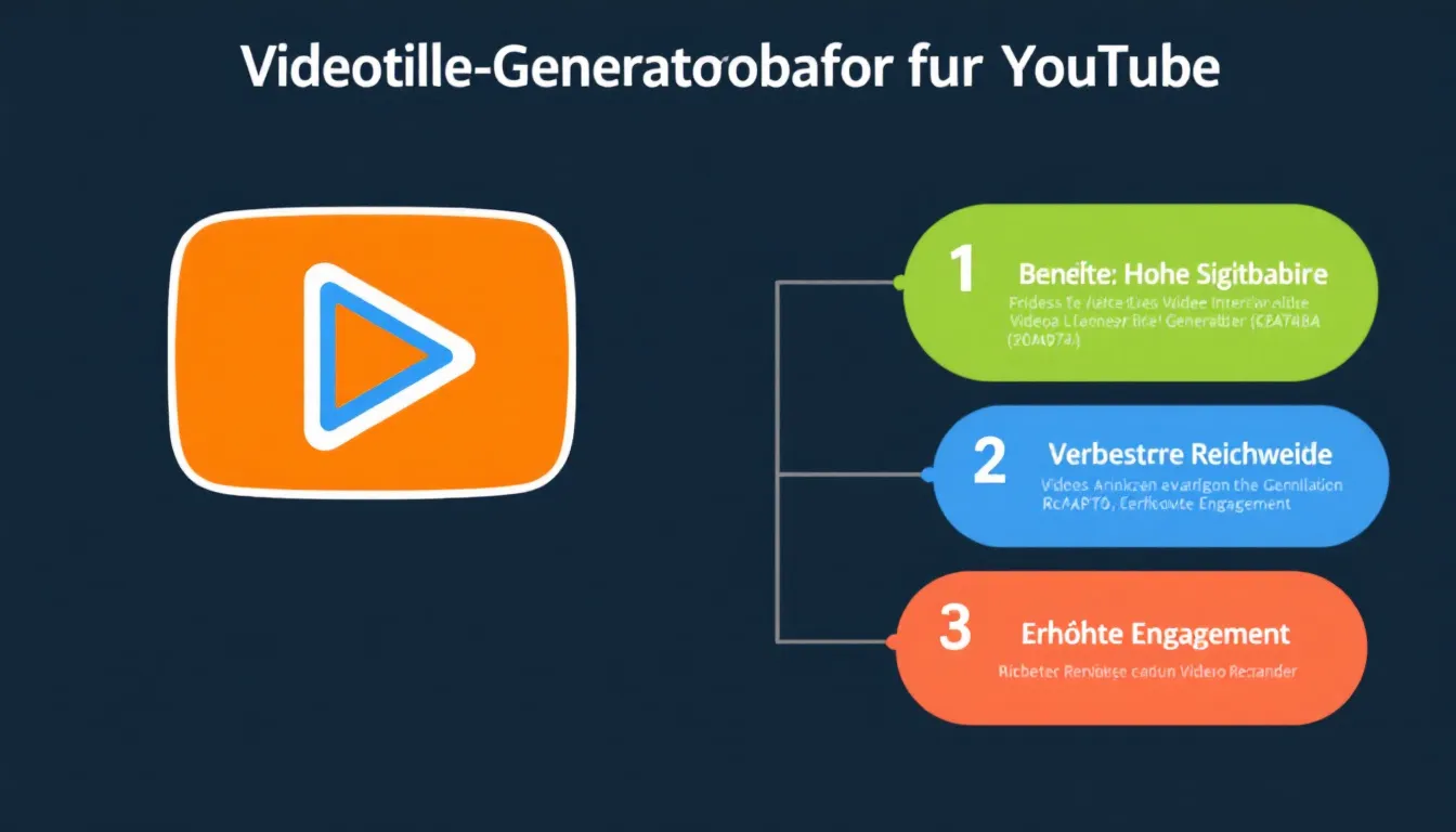 Steigern Sie Ihre YouTube-Präsenz mit unserem Videotitel-Generator - von langweiligen Überschriften zu klickstarken, SEO-optimierten Titeln in Sekundenschnelle.