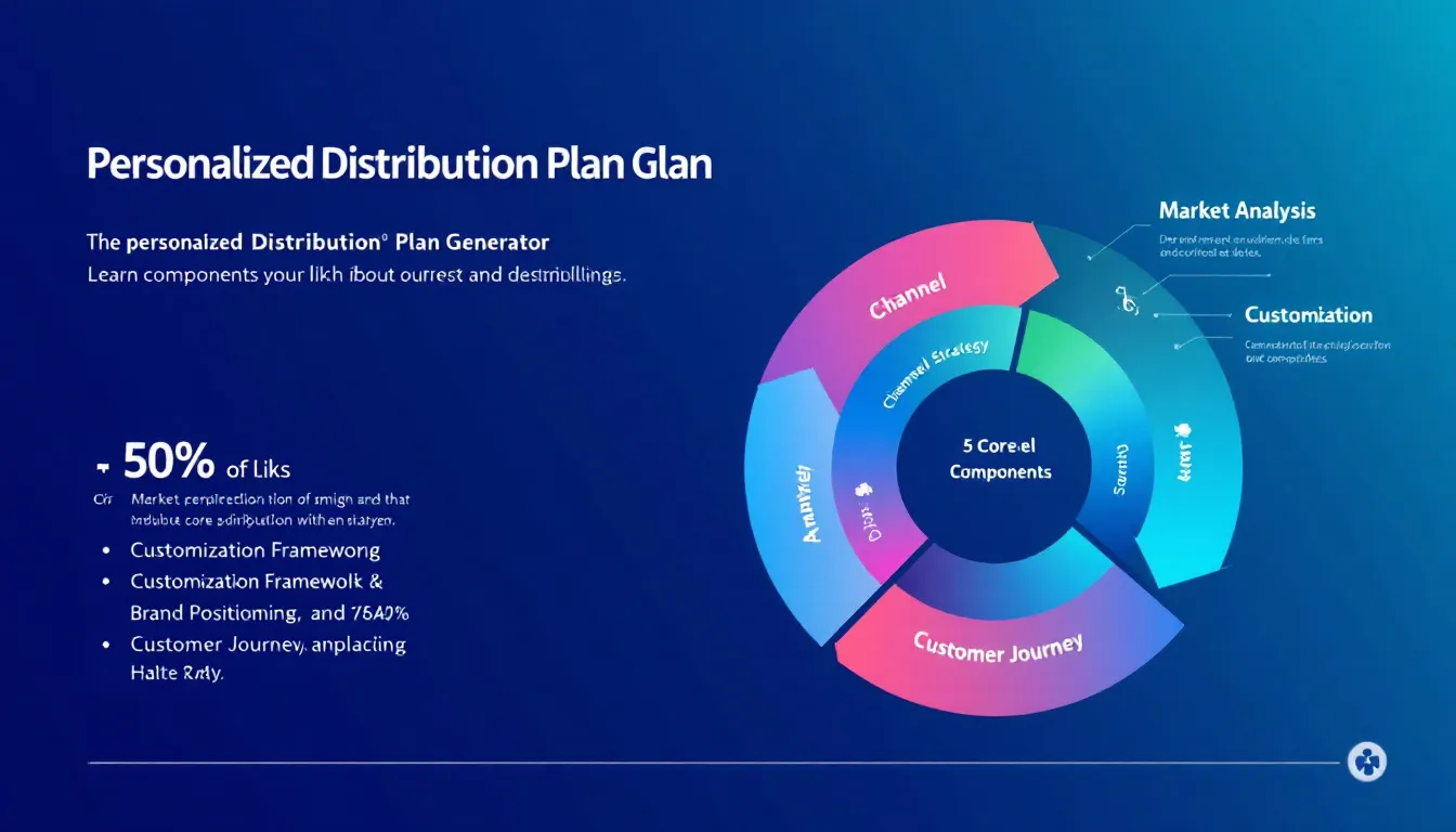 Transform your brand's market strategy with our Personalized Distribution Plan Generator - a comprehensive tool that converts your business specifications into customized, actionable distribution strategies.