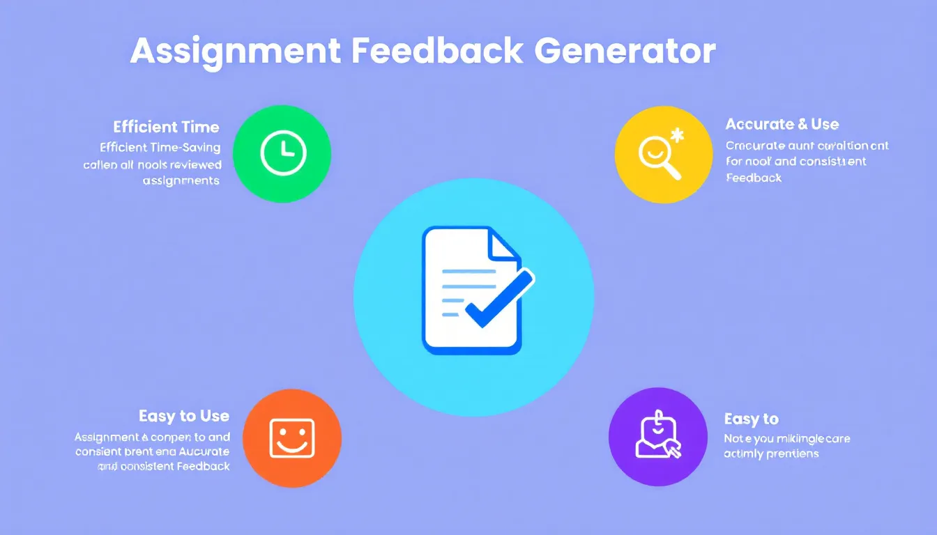 Revolutionize your grading process with the Assignment Feedback Generator - providing comprehensive, constructive feedback in minutes.