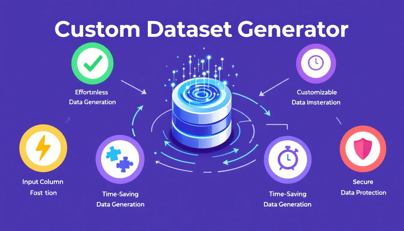 Revolutionize your data analysis and testing with our Custom Dataset Generator - create realistic mock data tailored to your specific needs in seconds.