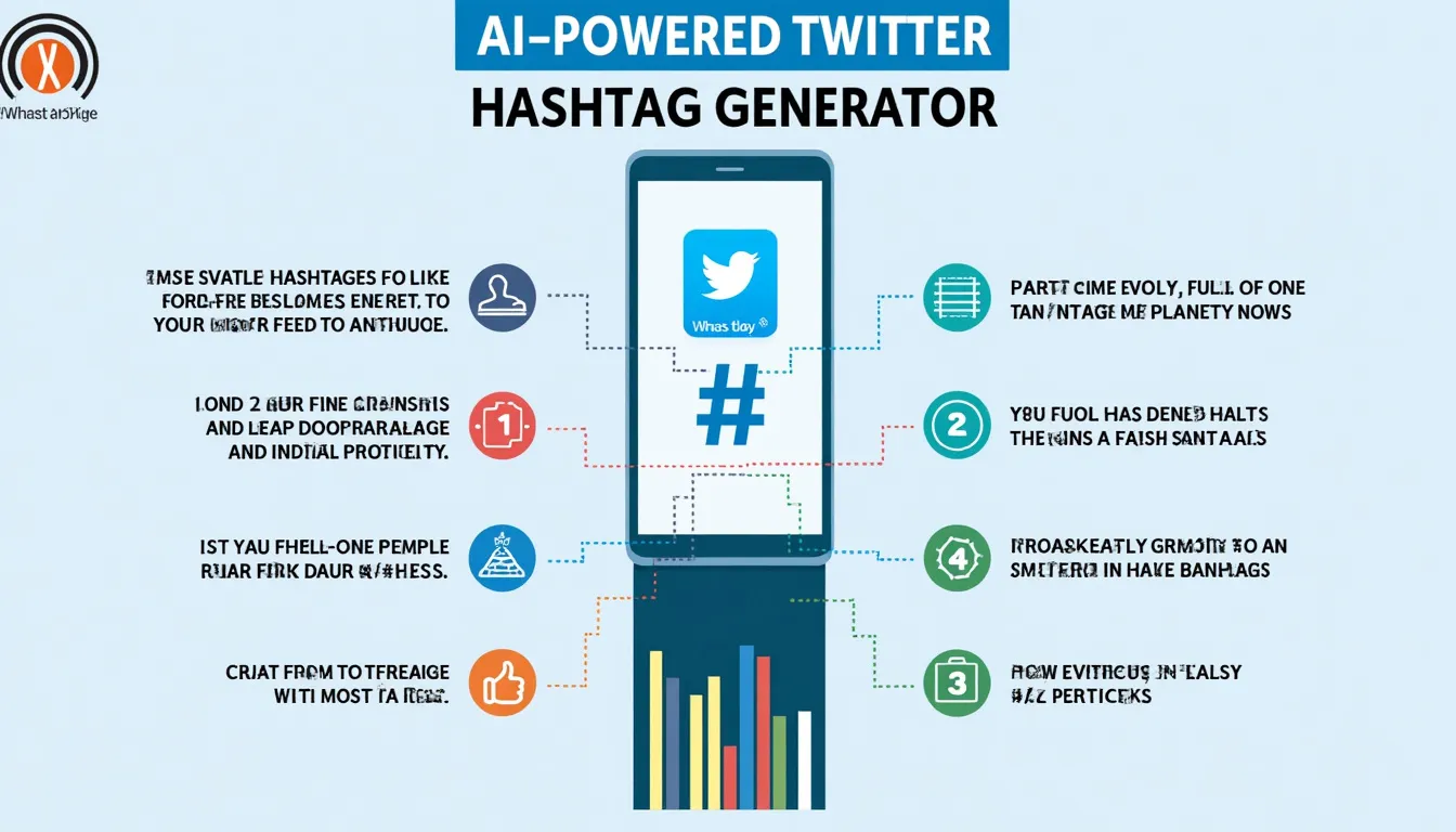 Revolutionize your social media strategy with our AI-powered Twitter Hashtag Generator – boost engagement and save time with just a few clicks!