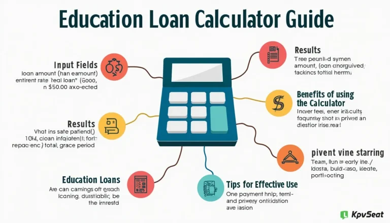 Demystify your education loan with our comprehensive calculator guide infographic, offering insights into loan types, repayment strategies, and financial planning.