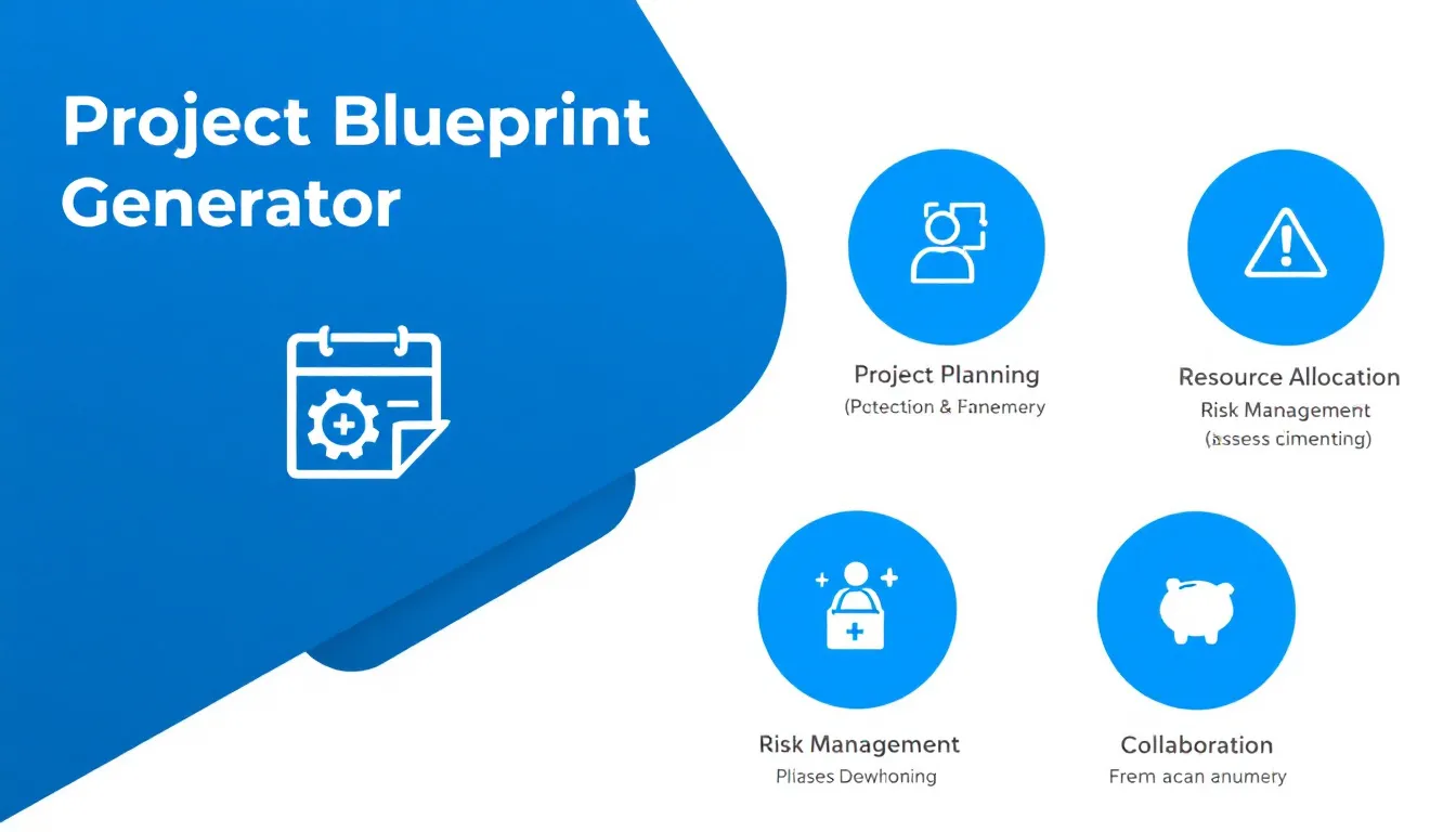 Streamline your project planning process with the Project Blueprint Generator - transforming project details into comprehensive, actionable blueprints in minutes.