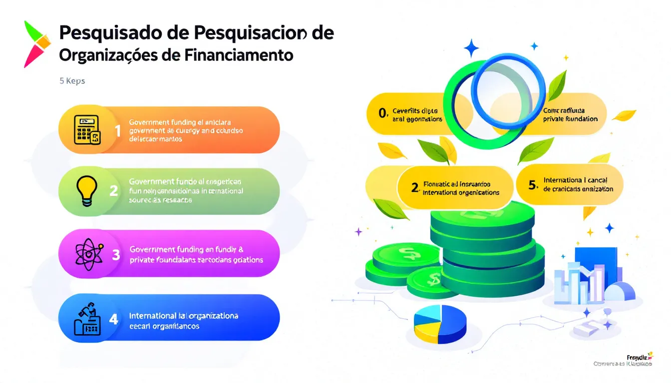 Maximize suas chances de obter financiamento com o Pesquisador de Organizações de Financiamento - sua ferramenta essencial para encontrar oportunidades personalizadas de apoio à pesquisa.