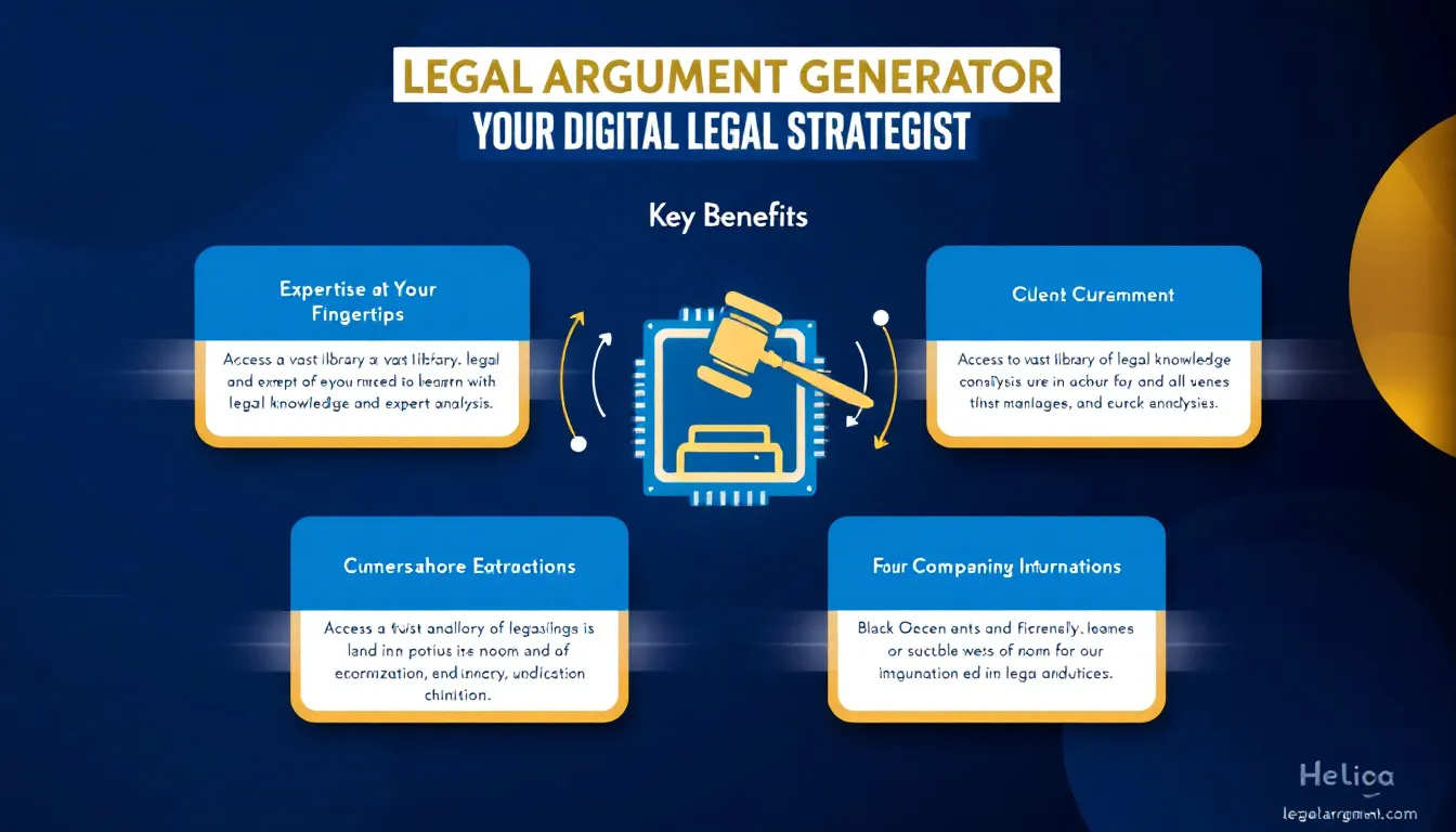 Revolutionize your legal strategy with the Legal Argument Generator - transforming case details into comprehensive arguments in minutes.