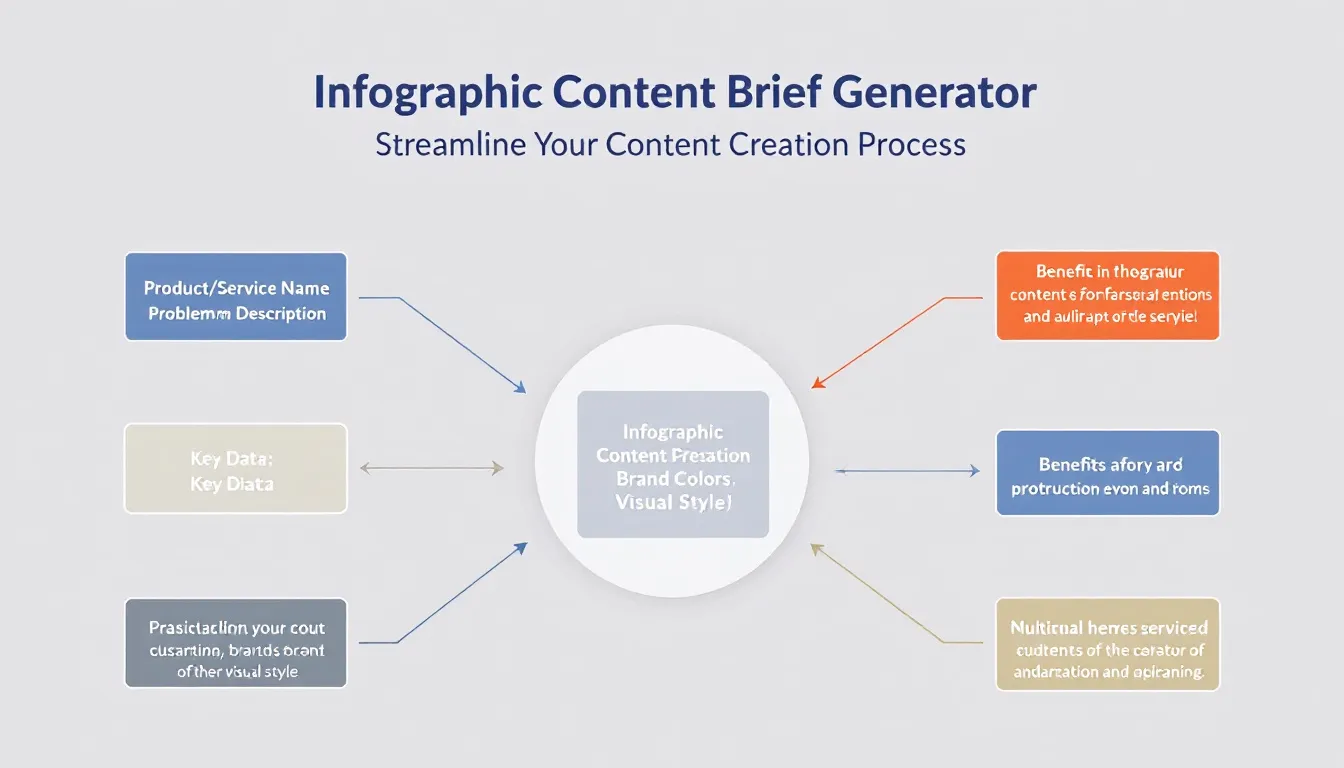 Streamline your infographic creation process with our Content Brief Generator - transform complex information into clear, actionable design briefs in minutes.