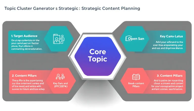 Transform your content marketing strategy with our Topic Cluster Generator tool - streamline your planning process and boost your content's strategic impact in minutes.