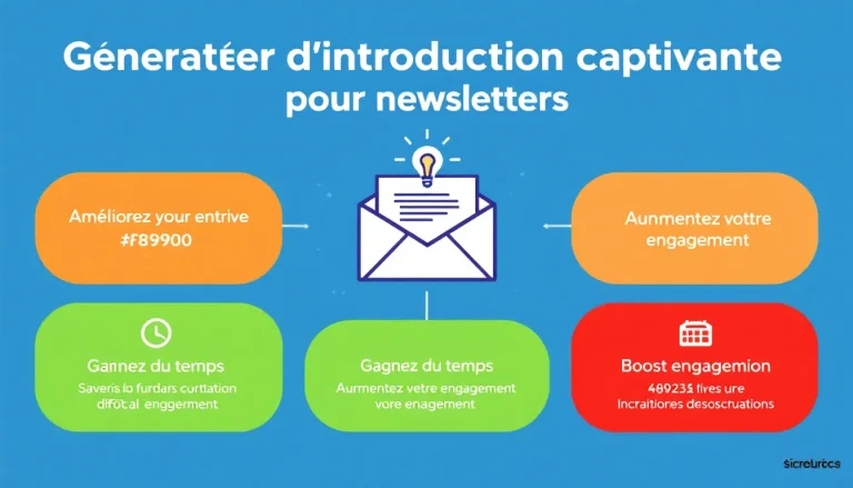 Révolutionnez vos newsletters avec notre Générateur d'introduction captivante - transformez vos idées en introductions engageantes en quelques secondes !