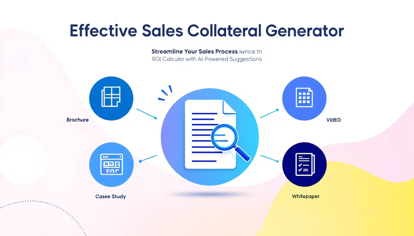 Revolutionize your sales strategy with our AI-powered Sales Collateral Generator - create targeted, effective materials in minutes.