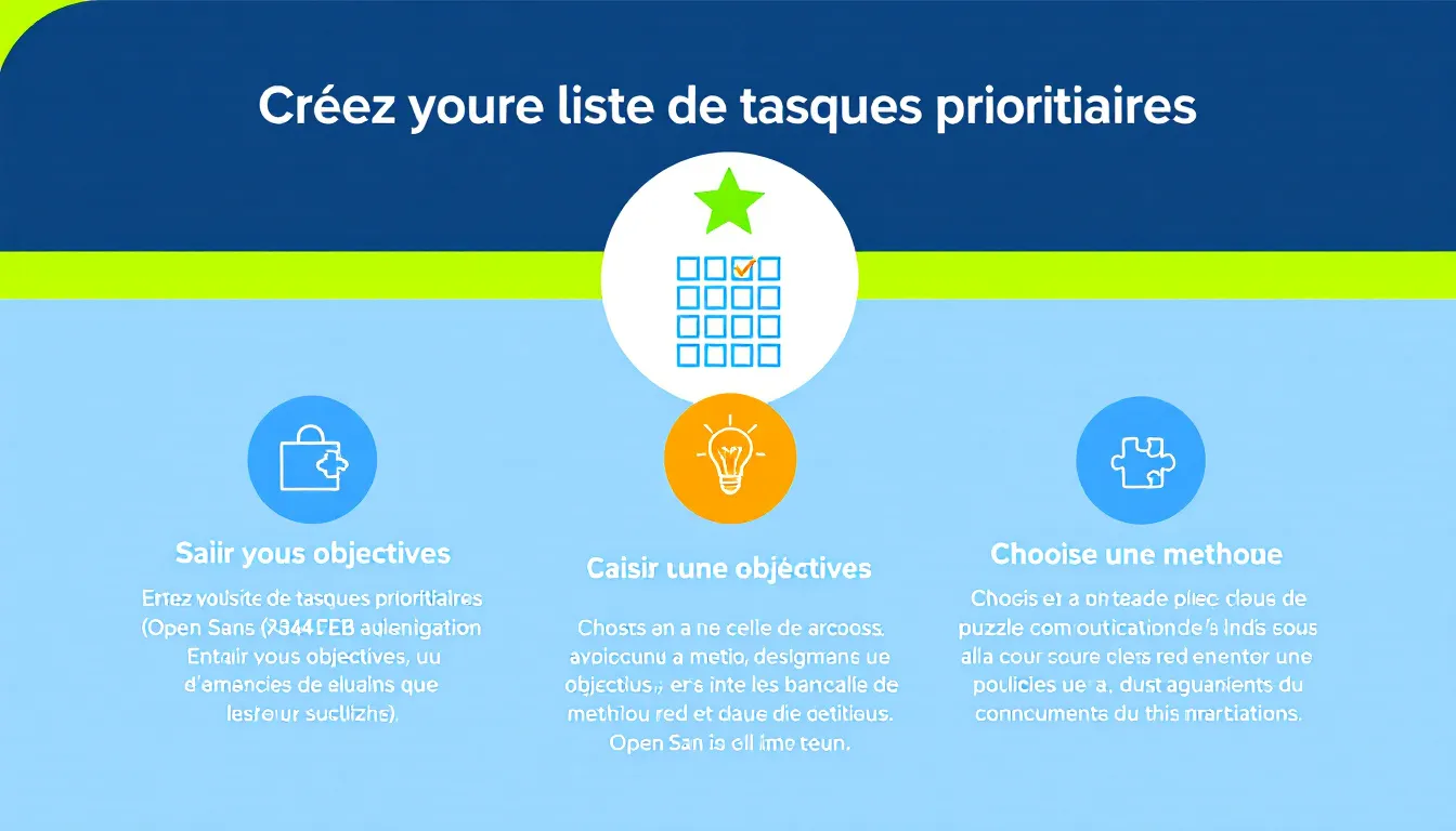 Optimisez votre productivité avec notre outil de création de liste de tâches prioritaires - transformez vos objectifs en actions concrètes et hiérarchisées.