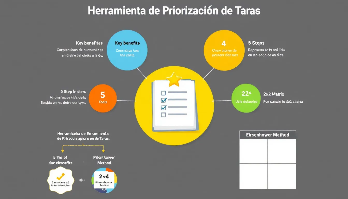 Optimiza tu productividad con nuestra Herramienta de Priorización de Tareas: transforma tu lista de pendientes en un plan de acción estratégico y enfocado.