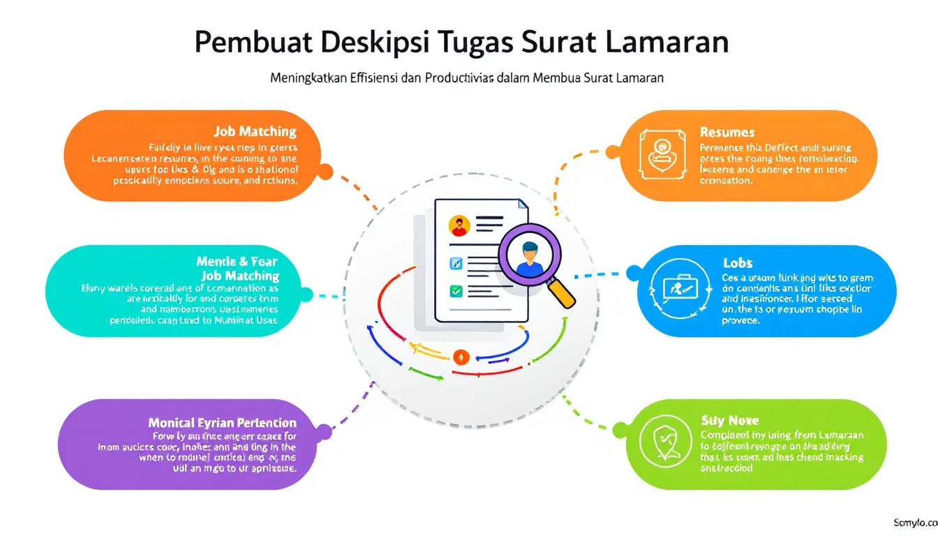 Optimalkan peluang karir Anda dengan Pembuat Deskripsi Tugas Surat Lamaran - mengubah keterampilan dan pengalaman Anda menjadi deskripsi tugas yang menarik dalam hitungan menit.