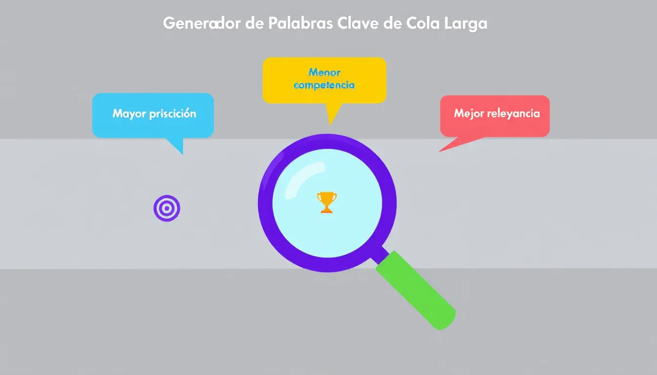 Potencia tu estrategia SEO con nuestro Generador de Palabras Clave de Cola Larga: descubre oportunidades únicas para aumentar tu visibilidad online.