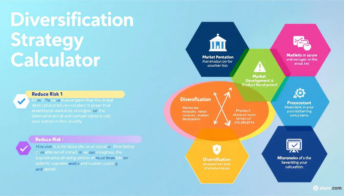 Empower your business growth with our Diversification Strategy Calculator - transforming complex market expansion decisions into data-driven strategies.