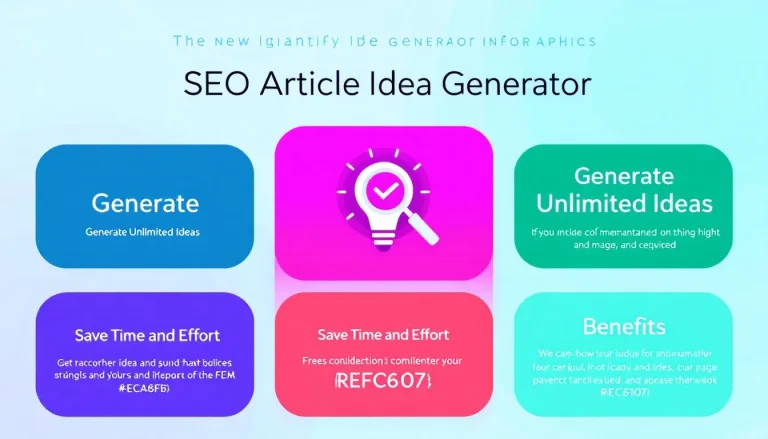 Revolutionize your content strategy with our SEO Article Idea Generator - transforming your topic into engaging, search-optimized content ideas in minutes.