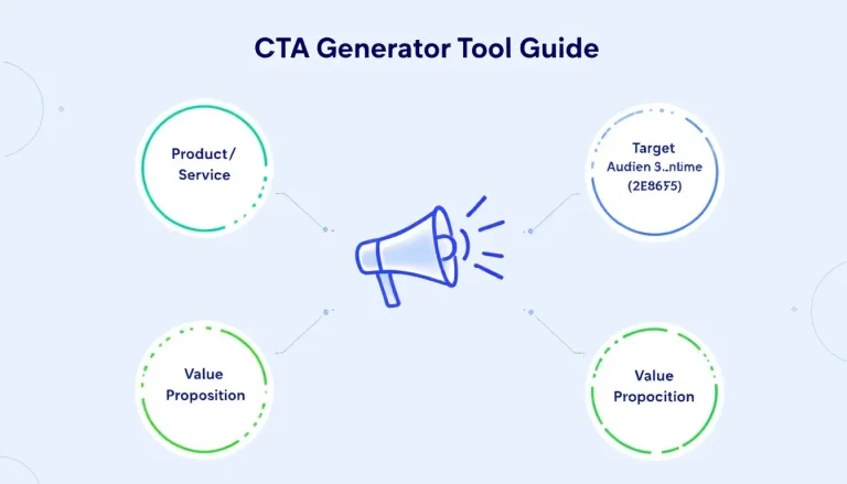 Transform your marketing strategy with our CTA Generator Tool - create compelling, conversion-focused calls-to-action in minutes with our intuitive five-field system.