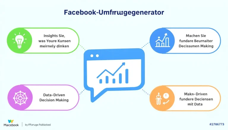 Revolutionieren Sie Ihre Facebook-Präsenz mit unserem innovativen Umfragegenerator - erstellen Sie in Minuten maßgeschneiderte, interaktive Polls für maximales Engagement!