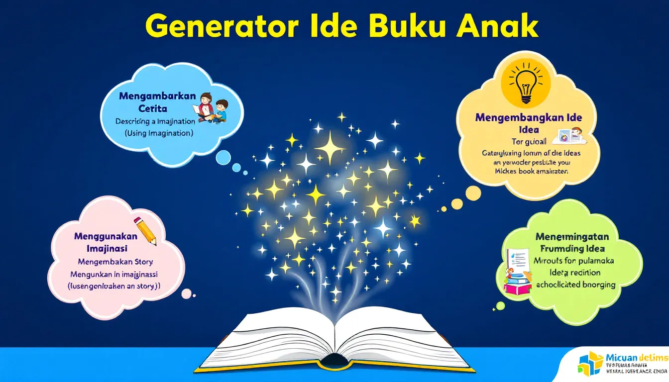 Ciptakan cerita anak-anak yang mendidik dan menarik dengan Generator Ide Buku Anak - mengubah kreativitas menjadi konsep buku dalam hitungan menit!