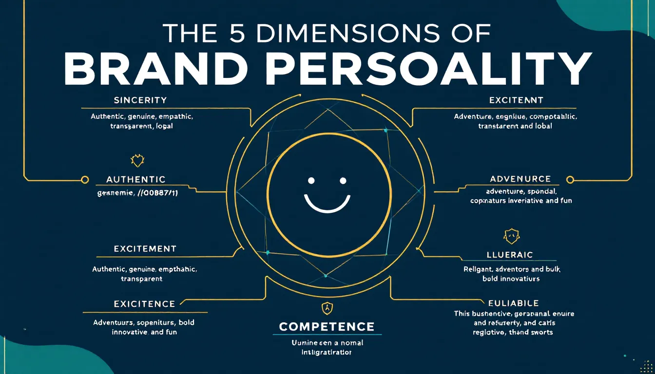 Discover the five fundamental dimensions of brand personality and how they shape your company's identity through our comprehensive brand personality assessment tool.