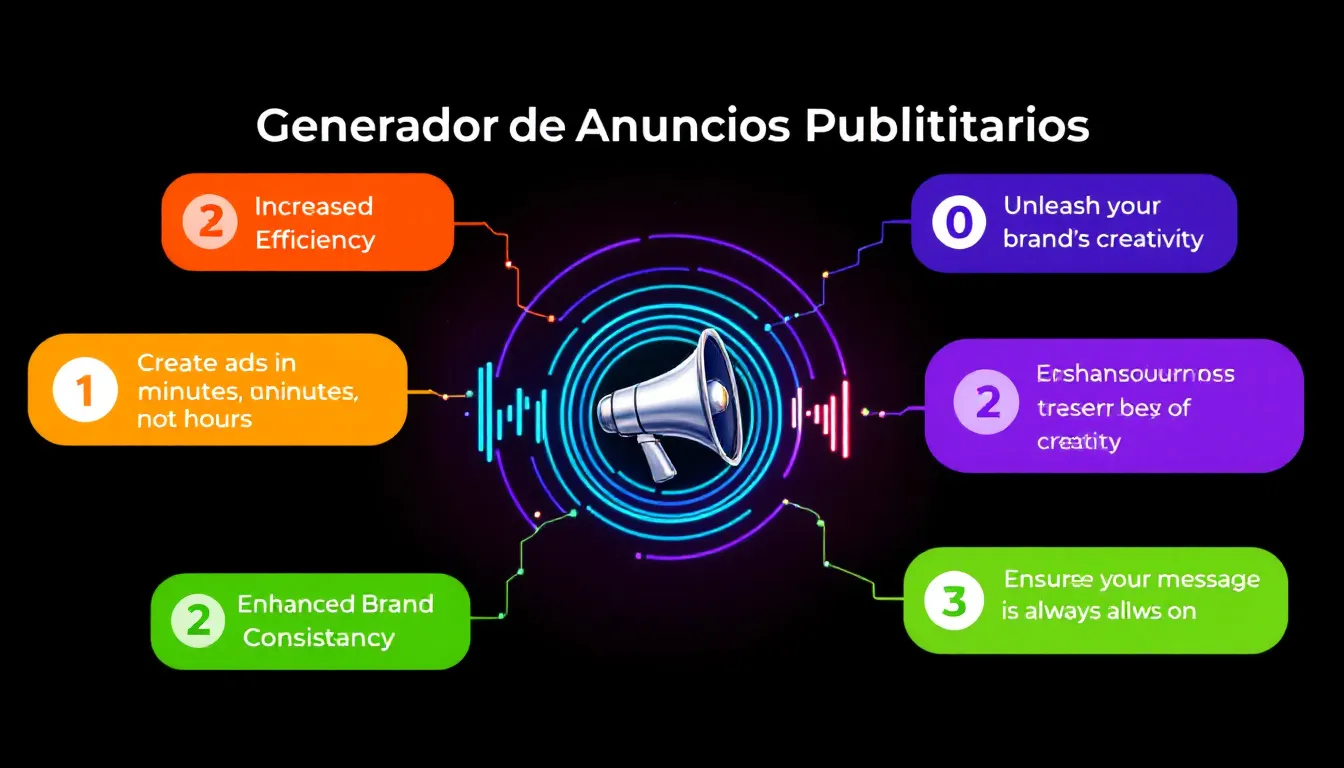 Revoluciona tu estrategia publicitaria con nuestro Generador de Anuncios: crea copys persuasivos en segundos y optimiza tus campañas de marketing.