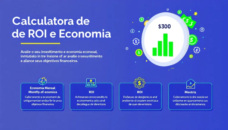 Ferramenta essencial para análise financeira de investimentos: calcule ROI, economia mensal e período de retorno com nossa calculadora intuitiva de prova social.