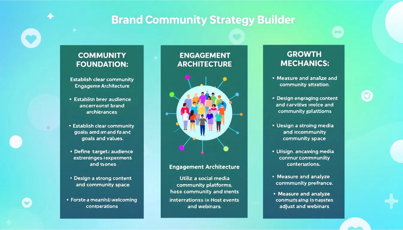 Transform your brand's customer relationships with our Brand Community Strategy Builder - an innovative tool that generates customized community-building strategies aligned with your unique business goals.