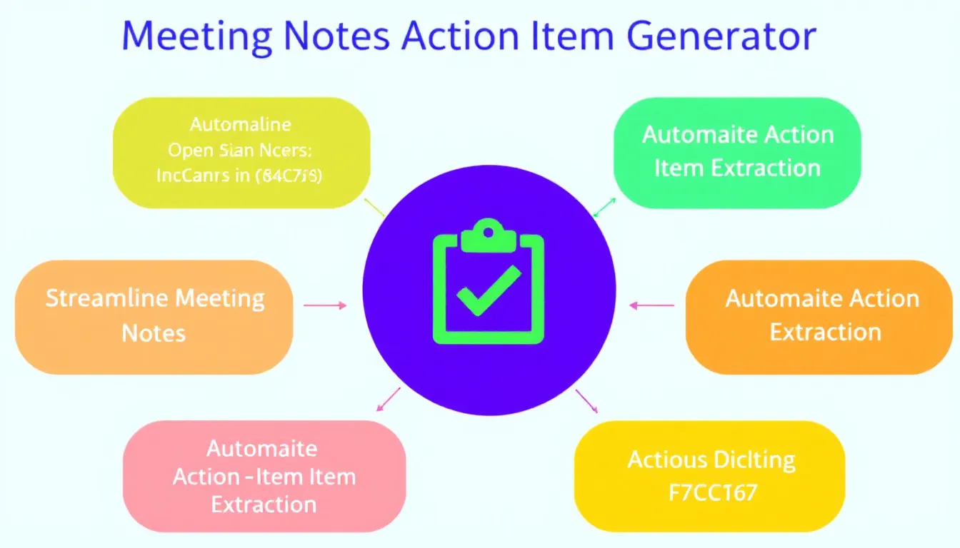 Revolutionize your meeting follow-ups with the Meeting Notes Action Item Generator - transforming unstructured notes into clear, actionable tasks in seconds.