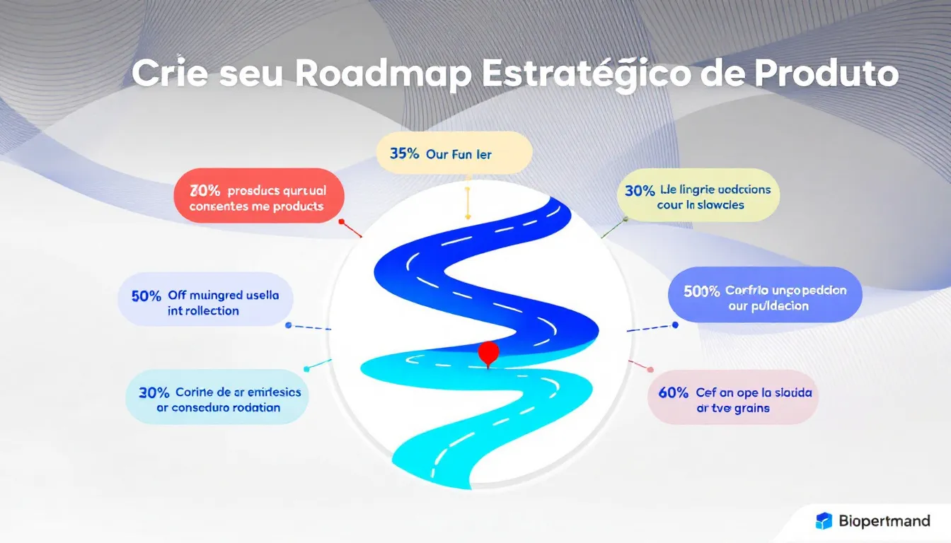 Transforme sua visão de produto em um plano estratégico concreto com nossa ferramenta gratuita de criação de roadmap em minutos.