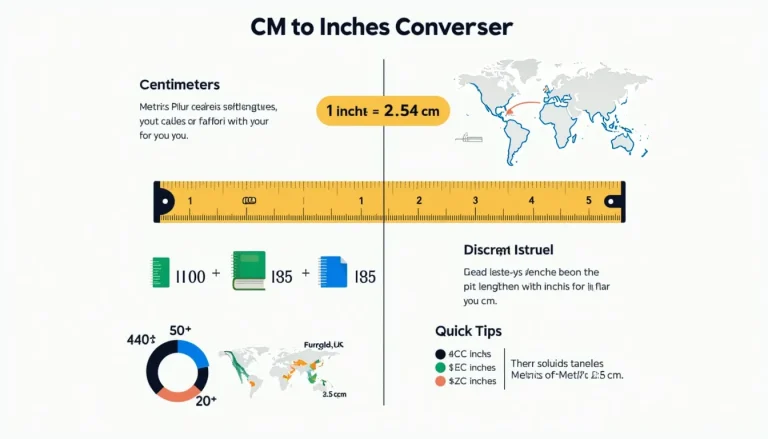 Discover the simplicity of converting centimeters to inches with our visually appealing and informative infographic, featuring key conversion facts and practical examples.