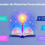 Desbloqueie sua criatividade com o Gerador de Histórias Personalizadas - transforme suas ideias em narrativas cativantes em poucos cliques!