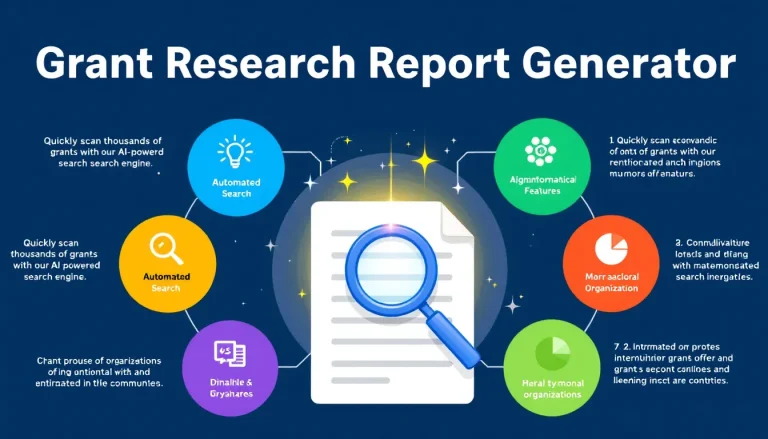 Revolutionize your grant search process with the Grant Research Report Generator - transforming hours of research into tailored funding opportunities in minutes.