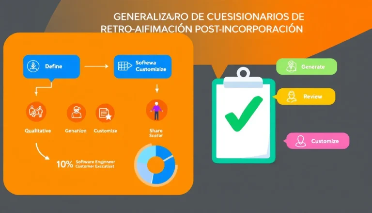 Optimiza tu proceso de incorporación con nuestro Generador de Cuestionarios de Retroalimentación, creando evaluaciones personalizadas en minutos.