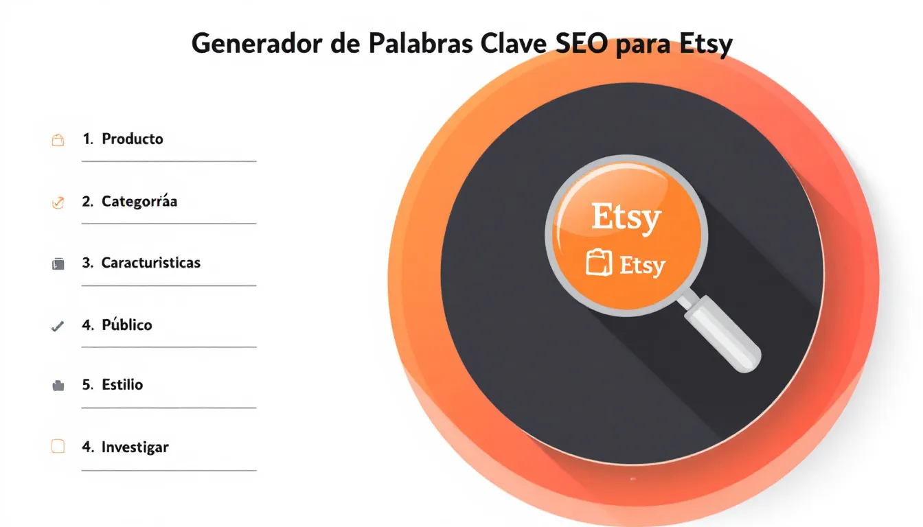 Optimiza tus listados de Etsy con nuestro Generador de Palabras Clave SEO: la herramienta esencial para aumentar la visibilidad de tu tienda y potenciar tus ventas.