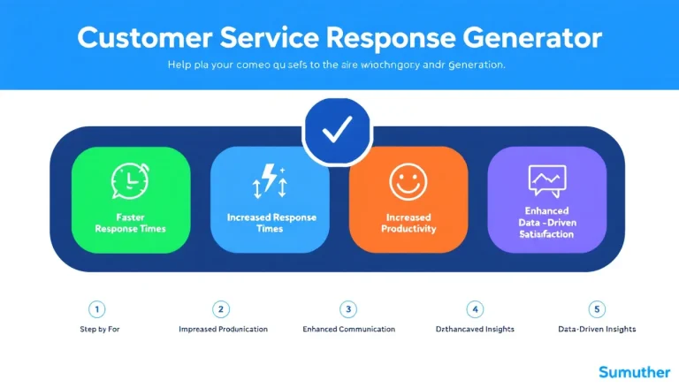 Revolutionize your customer service with our Response Generator - crafting personalized, professional replies in seconds.