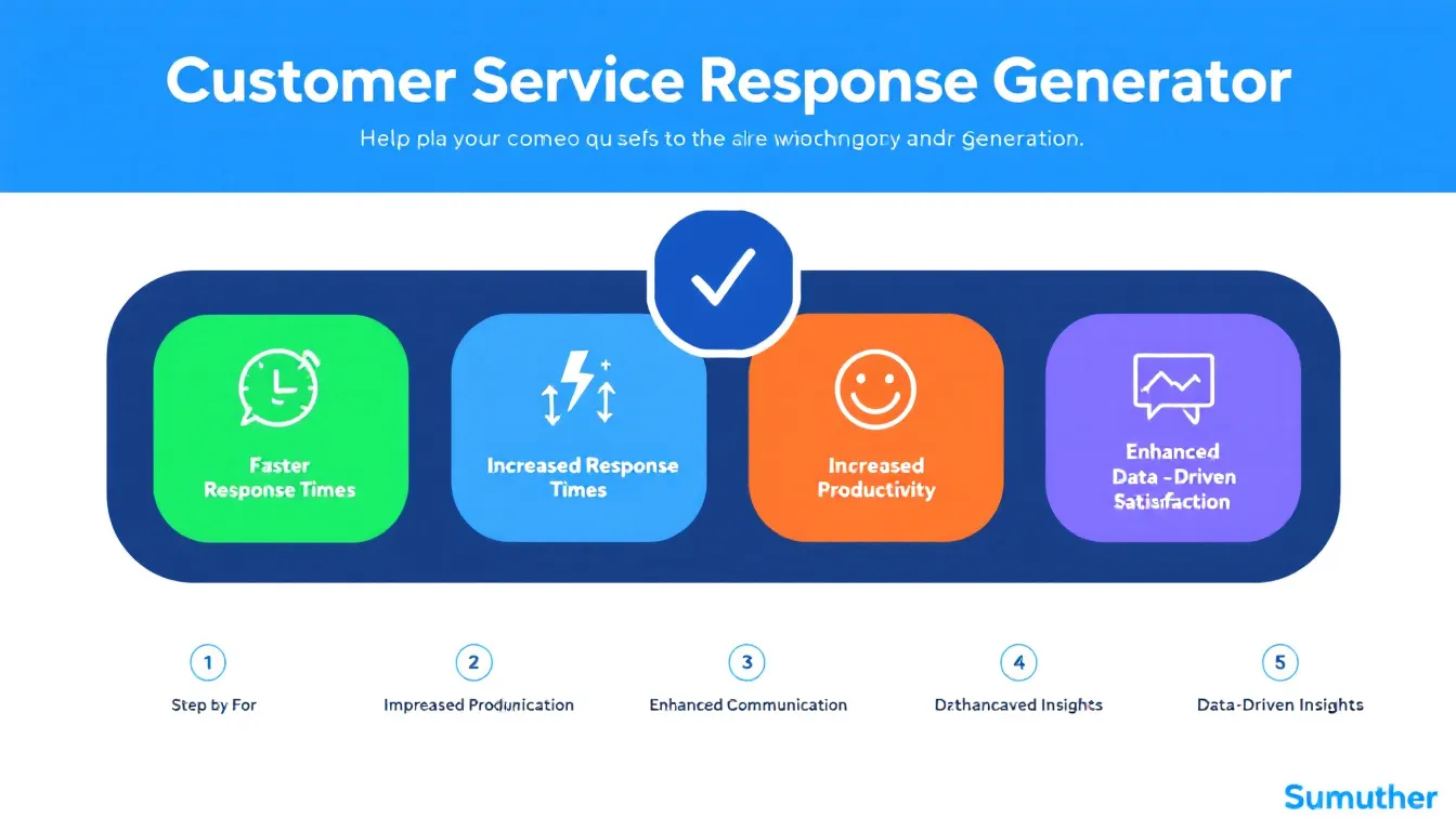 Revolutionize your customer service with our Response Generator - crafting personalized, professional replies in seconds.