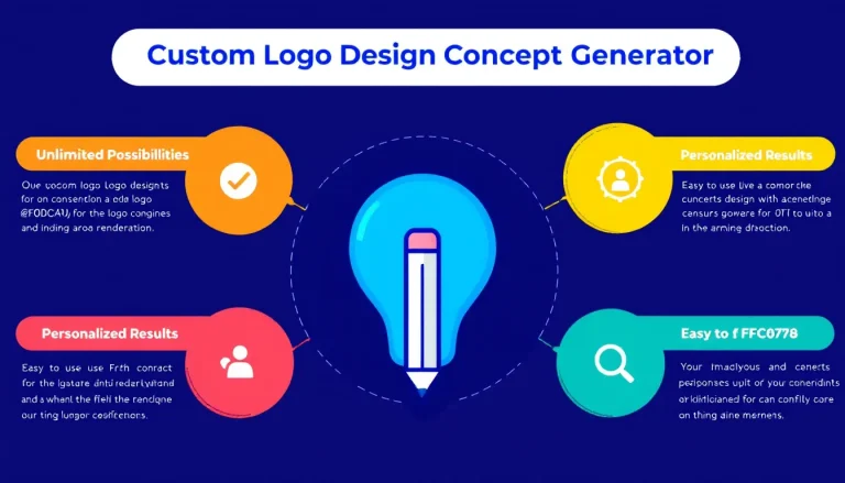 Revolutionize your brand identity with our Custom Logo Design Concept Generator - turning your vision into a memorable logo in minutes.