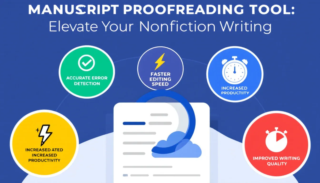 Revolutionize your nonfiction writing process with our Manuscript Proofreading Tool - transforming rough drafts into polished, professional manuscripts with ease and efficiency.