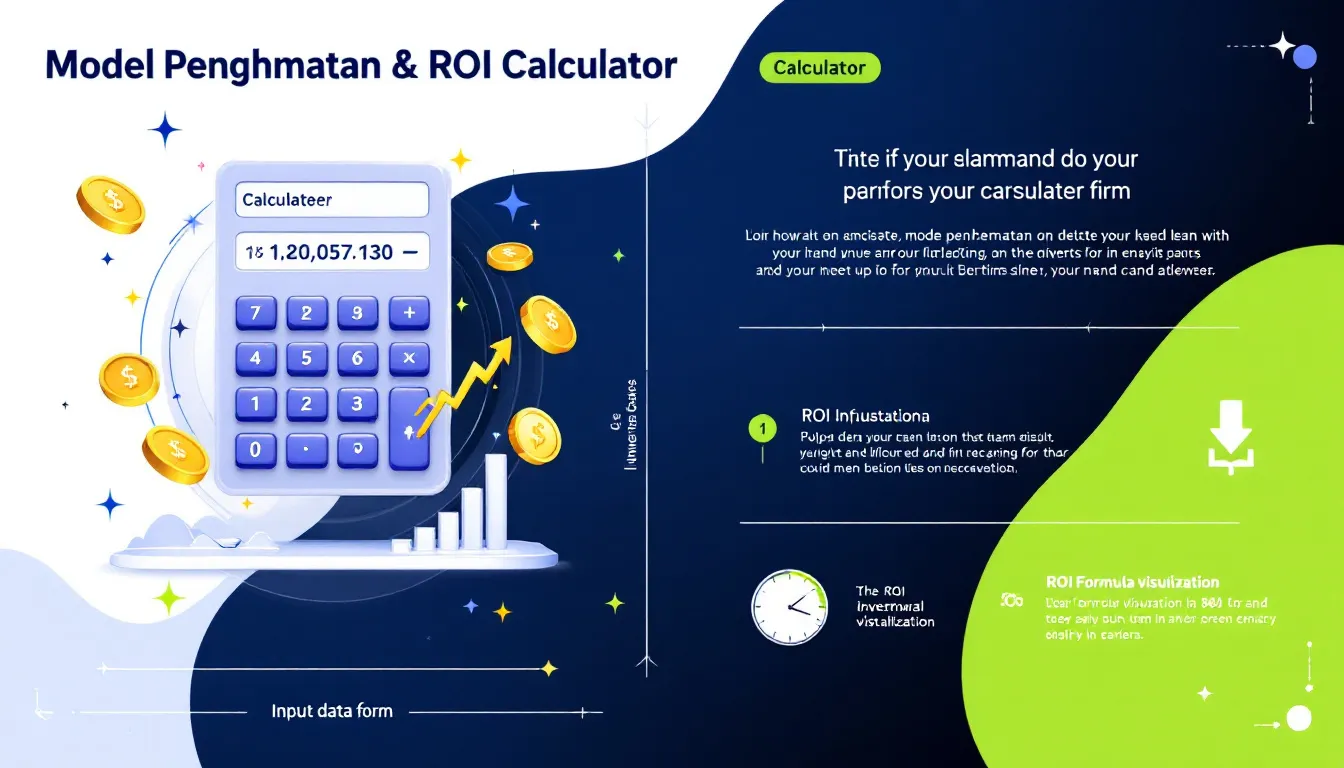 Generator Model Penghematan yang komprehensif untuk menganalisis ROI dan NPV investasi bisnis Anda, dilengkapi dengan bukti sosial yang meyakinkan.