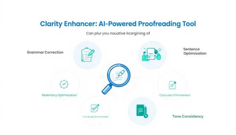 Revolutionize your writing with Clarity Enhancer: An AI-powered proofreading tool that transforms your text into clear, concise, and impactful content.