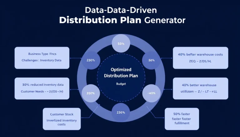 Transform your distribution strategy with our AI-powered Distribution Plan Generator - turning complex logistics data into optimized, actionable distribution plans.