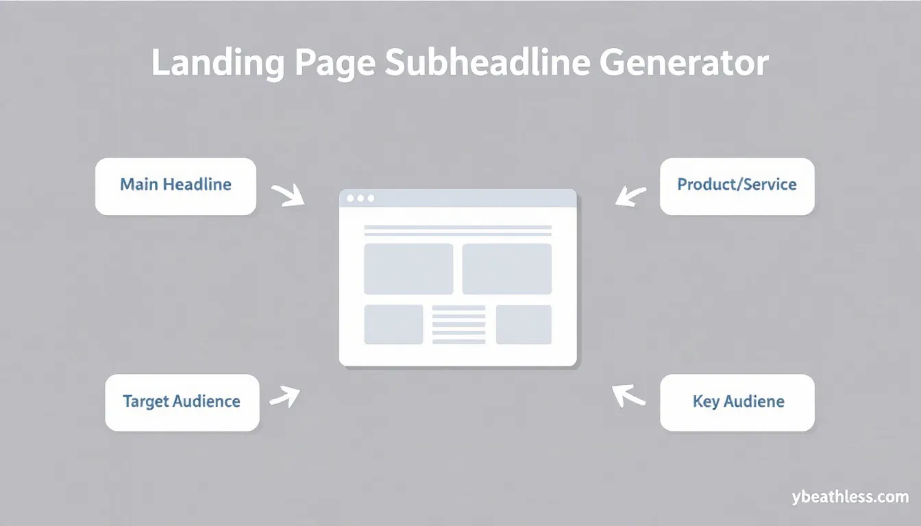 Transform your landing page effectiveness with our AI-powered Subheadline Generator - create compelling, conversion-focused supporting content in minutes.