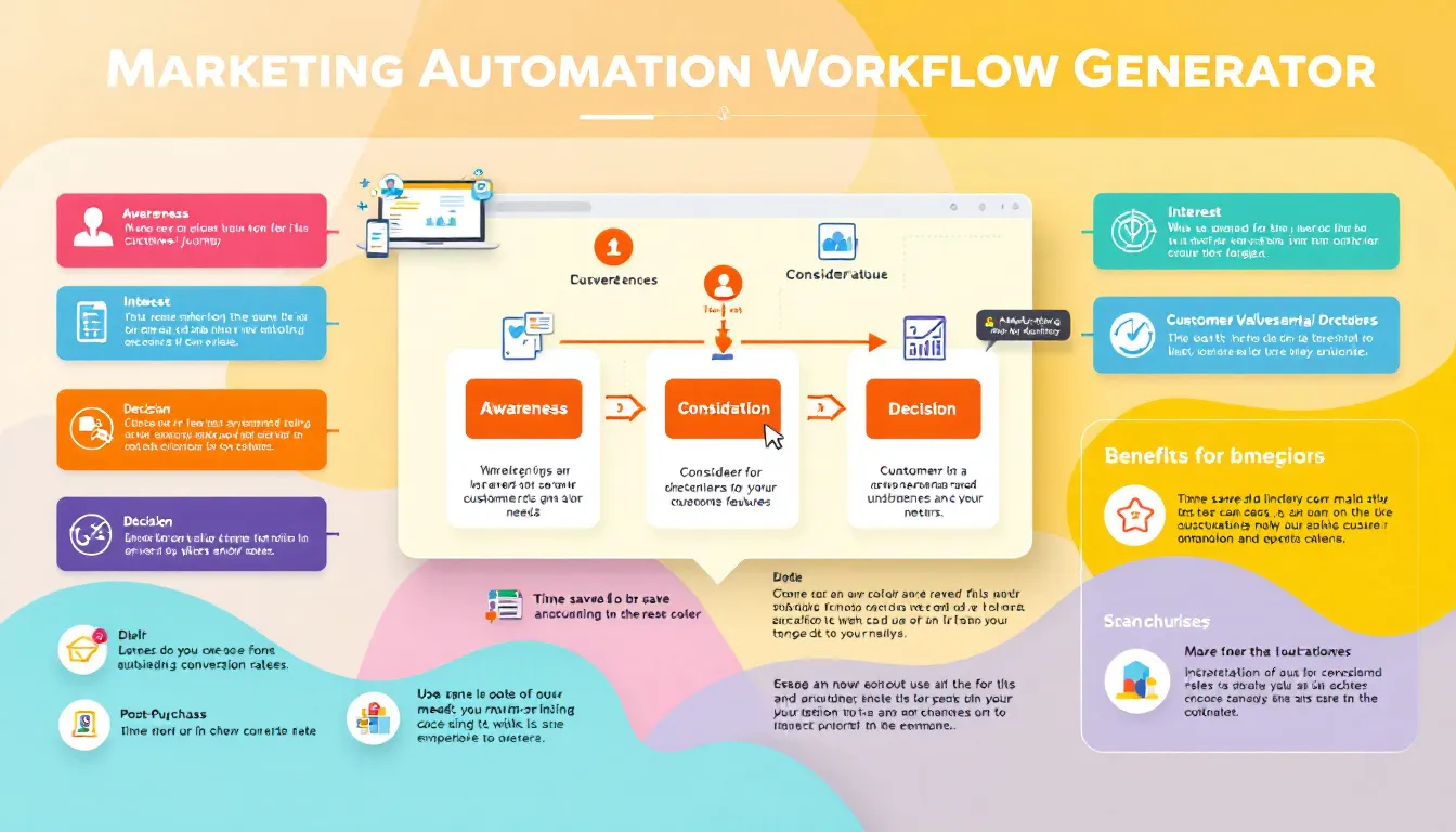 Revolutionize your marketing strategy with our AI-powered Marketing Automation Workflow Generator, designed to create personalized customer journeys for maximum engagement and conversion.