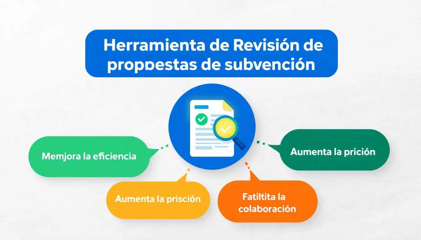 Optimiza tus propuestas de subvención con nuestra herramienta de revisión automatizada: mejora la calidad, ahorra tiempo y aumenta tus posibilidades de éxito.