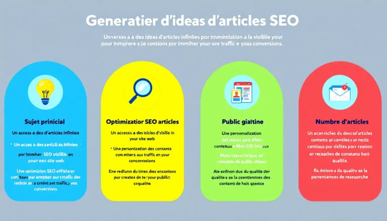 Boostez votre stratégie de contenu avec notre Générateur d'idées d'articles SEO : des suggestions pertinentes et optimisées en quelques clics !