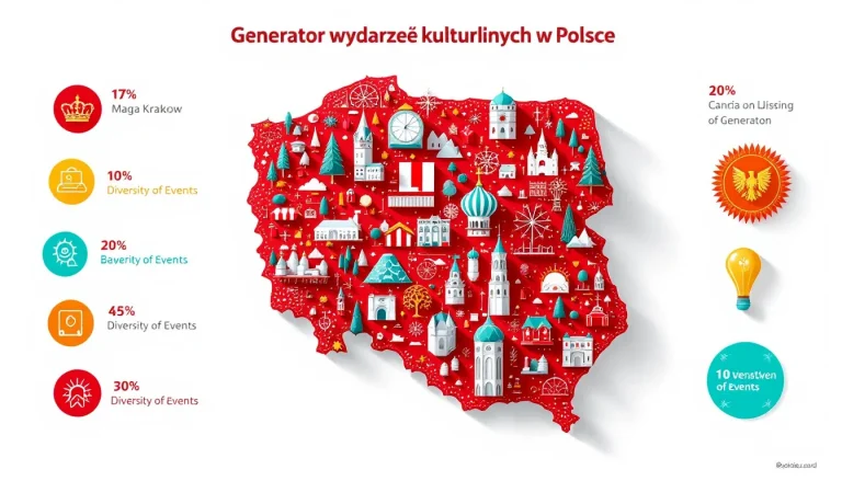 Odkryj bogactwo polskiej kultury z naszym Generatorem wydarzeń kulturalnych - poznaj fascynujące tradycje i zwyczaje w każdym zakątku Polski!