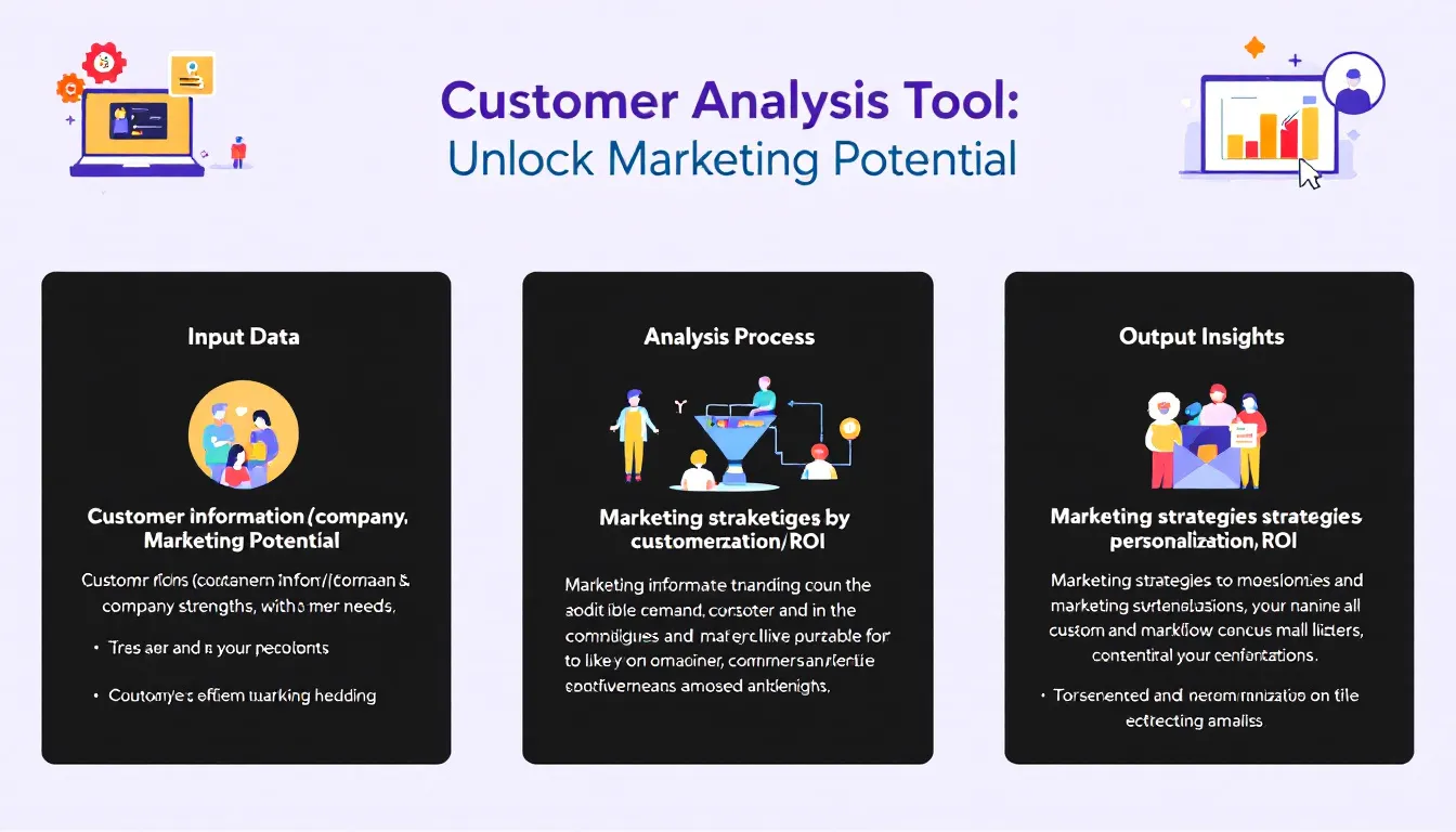 Discover how our Customer Analysis Tool transforms raw data into powerful marketing strategies, boosting ROI and customer satisfaction.