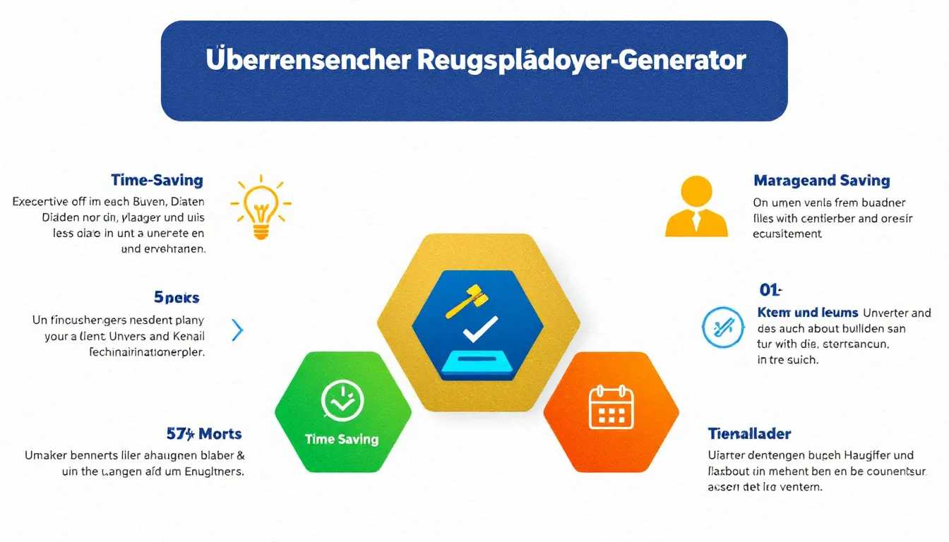 Revolutionieren Sie Ihre juristischen Argumente mit unserem Rechtsplädoyer-Generator - von erfahrenen Anwälten für überzeugende Ergebnisse entwickelt.